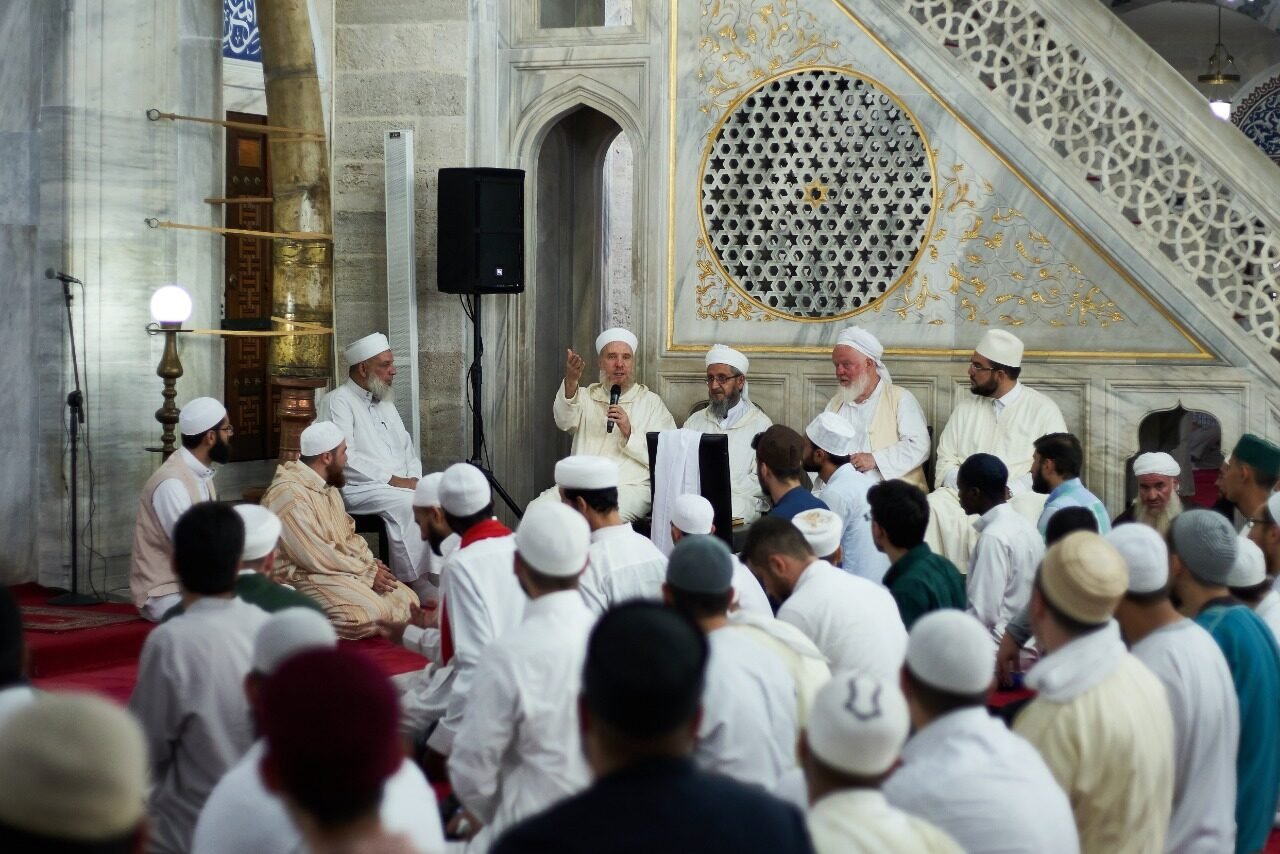 Within the prayer hall