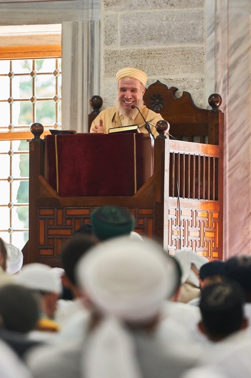 Shaykh Muhammad al-Yaqoubi during the recital