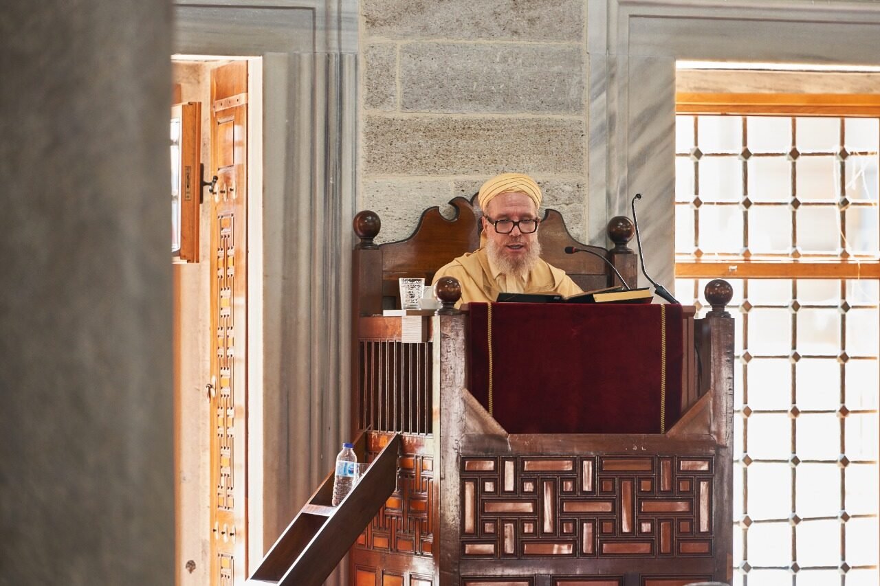 Shaykh al-Yaqoubi at the recital
